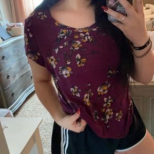 Cute Purple Floral top